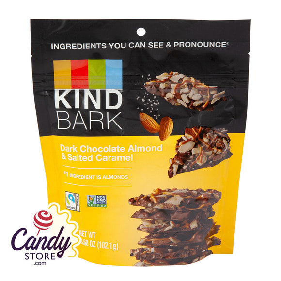Kind Bark Dark Chocolate Almond Sea Salt Caramel Sup 3.6oz - 8ct CandyStore.com