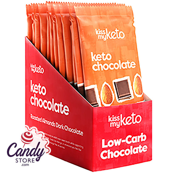 Kiss My Keto Chocolate Bar Almond 3oz - 12ct CandyStore.com