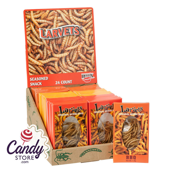 Larvets Edible Worms Assorted Flavors - 24ct CandyStore.com