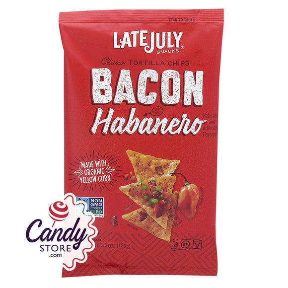 Late July Clasico Tortilla Bacon Habanero 5.5oz Bags - 12ct CandyStore.com