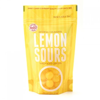 Lemon Fruit Sours Stand-Up Pouch - 12ct CandyStore.com