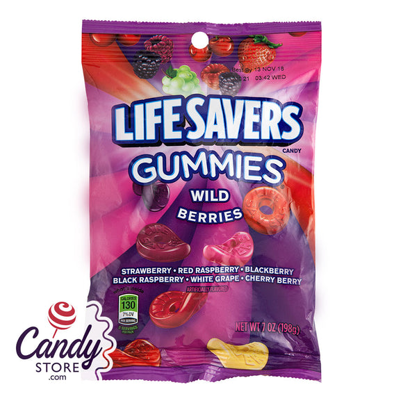 Lifesavers Gummi Wildberry Peg Bags - 12ct CandyStore.com