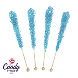 Light Blue Rock Candy Crystal Sticks Cotton Candy - 36ct Jar CandyStore.com