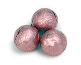 Light Pink Foil Chocolate Balls - 10lb CandyStore.com
