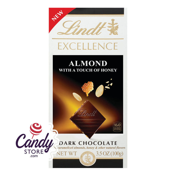 Lindt Bar Excellence Almond Touch Of Honey 3.5oz - 144ct CandyStore.com