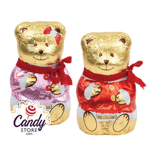 Lindt Festive Figures Sweater Bear 3.5oz - null CandyStore.com