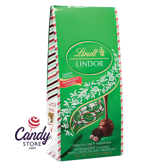 Lindt Lindor Peppermint Cookie Truffles 8.5oz Bags - 12ct CandyStore.com