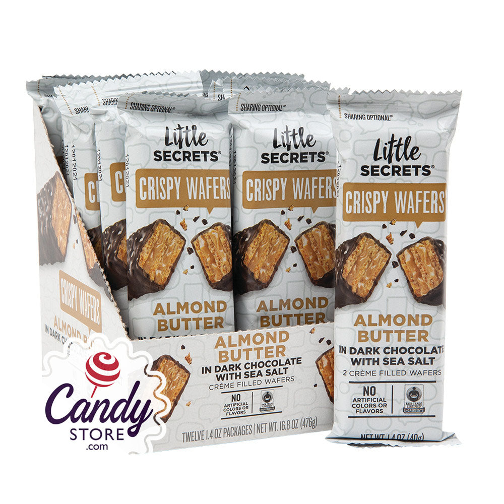 Little Secrets Almond Butter Dark Chocolate Crispy Wafer 1.4oz Pouch