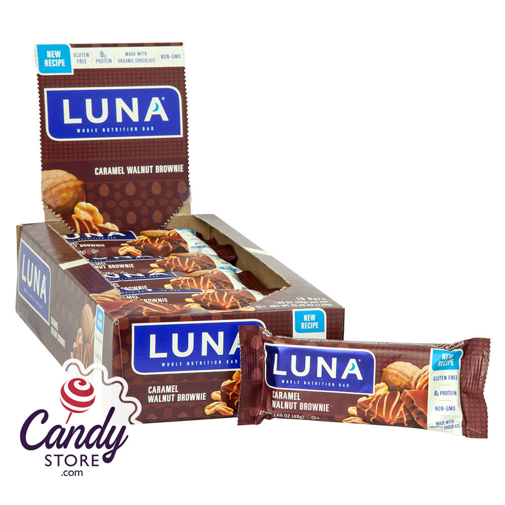 Luna Caramel Walnut Brownie 1.69oz Bar 15ct CandyStore