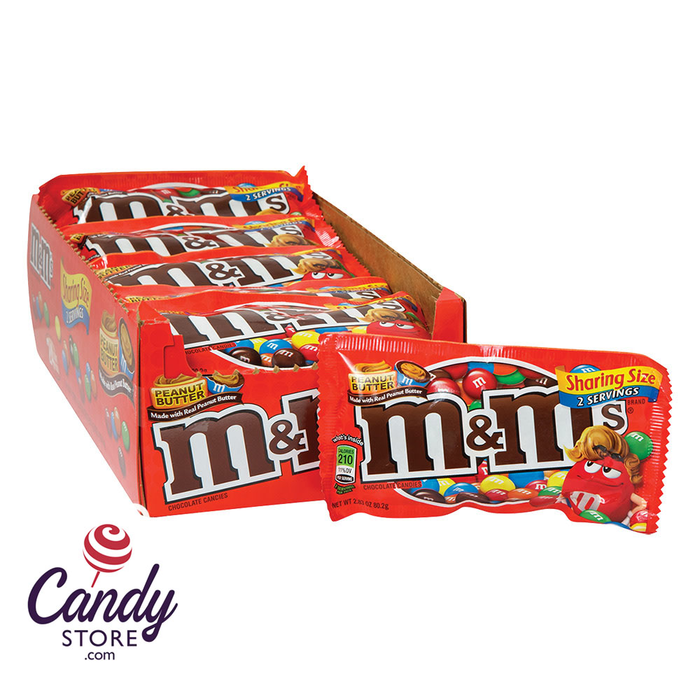 M&M's Peanut Butter Sharing Size 24ct Bags 