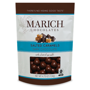 Marich Dark Chocolate Salted Caramels 4.75oz Bags - 9ct CandyStore.com