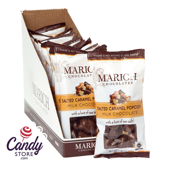 Marich Milk Chocolate Sea Salt Caramel Popcorn 1.76oz - 12ct CandyStore.com