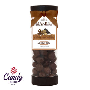 Marich Tube Dark Chocolate Peanut Butter Pretzel 5.3oz - 6ct CandyStore.com