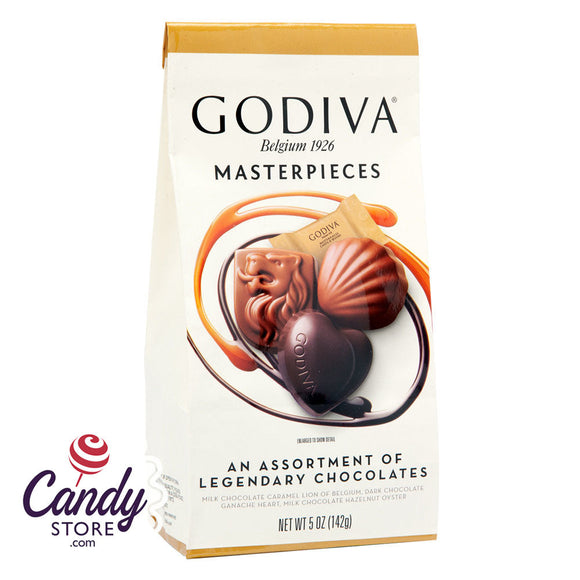 Masterpiece Assorted Godiva Chocolates 5.1oz Bag - 6ct CandyStore.com
