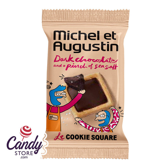 Michel Et Augustin Dark Chocolate With Sea Salt Mini Cookie Squares - 180ct CandyStore.com