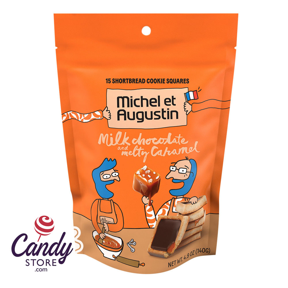 Michel Et Augustin Milk Chocolate & Caramel 4.9oz Pouch - 6ct