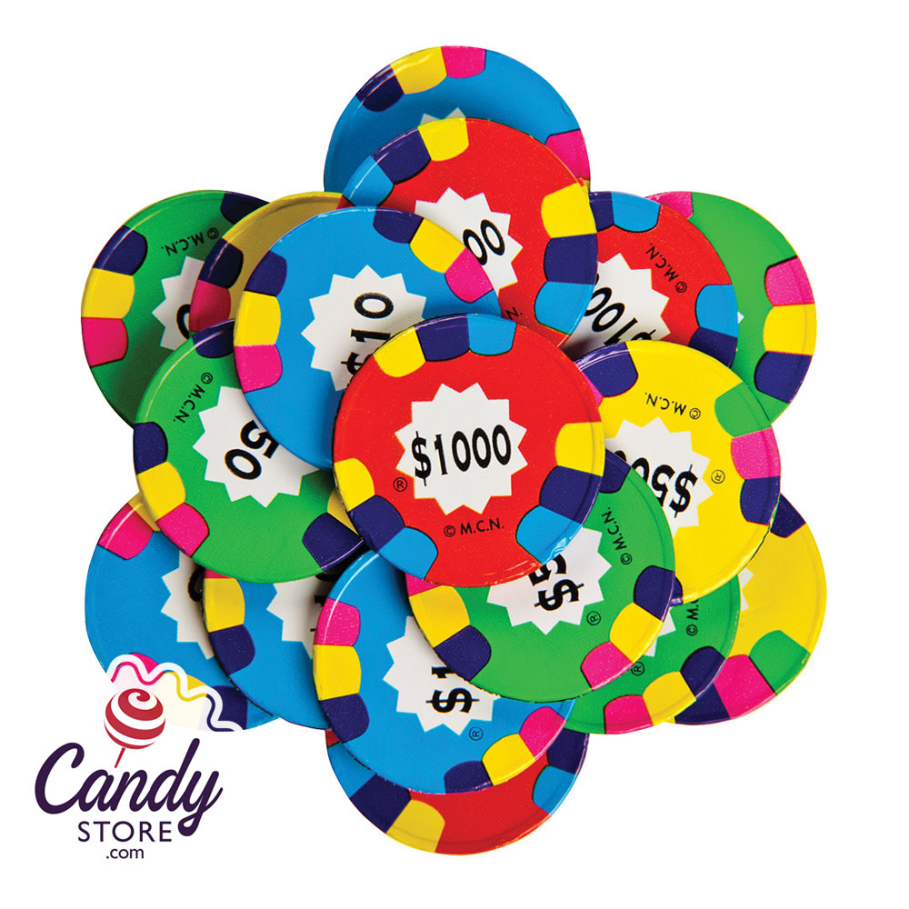 Milk Chocolate Assorted Poker Chips 10lb