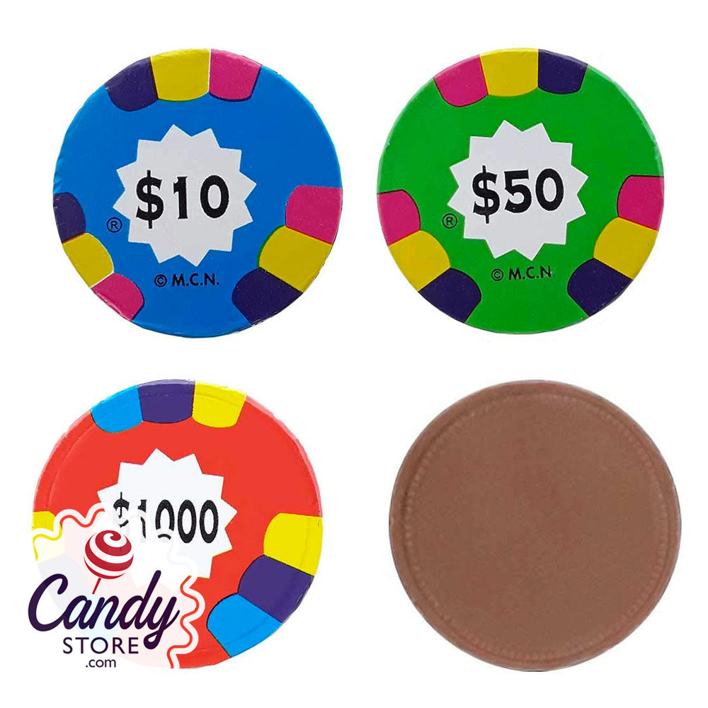 Milk Chocolate Assorted Poker Chips 10lb