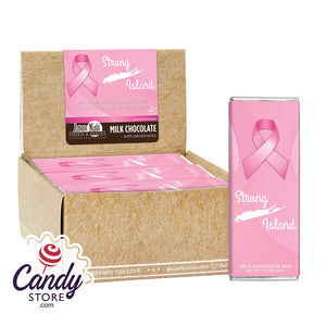 Milk Chocolate Bar Breast Cancer Awareness Strong Island 1.75oz - 24ct CandyStore.com