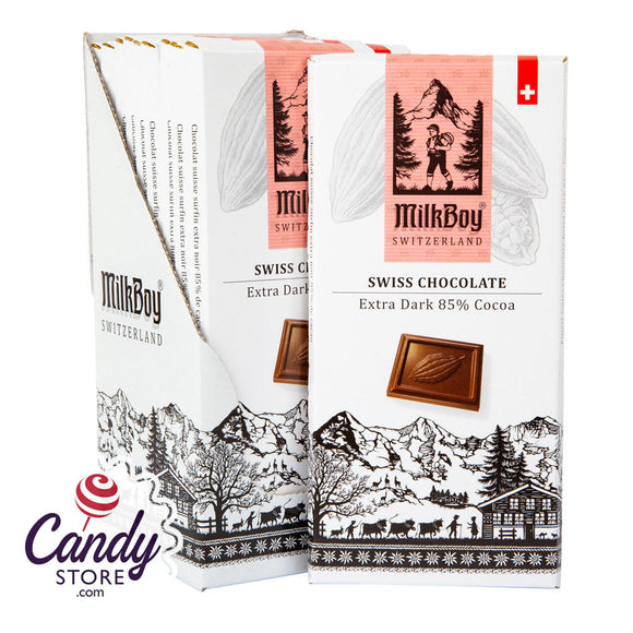 Milkboy 85% Extra Dark Chocolate 3.5oz Bar - 10ct CandyStore.com