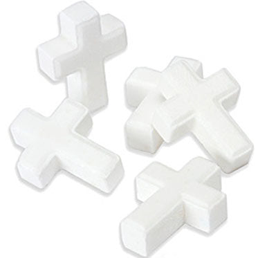 Mini White Candy Crosses - 5lb CandyStore.com