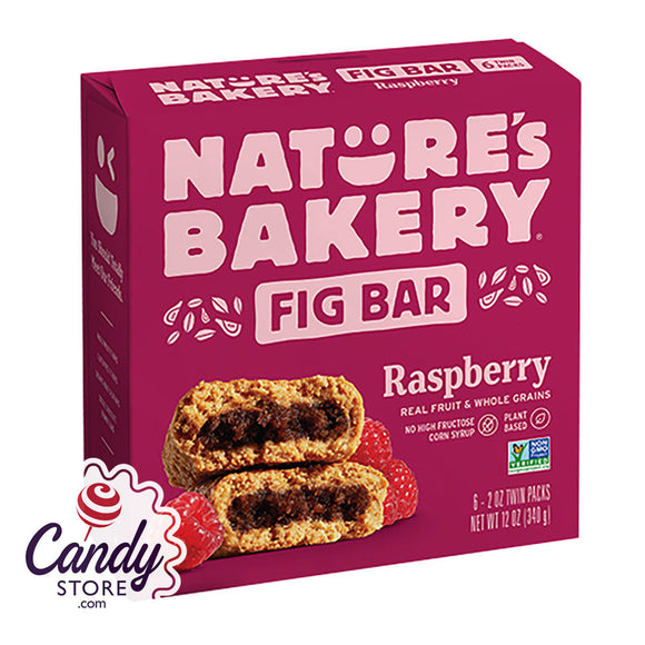 Nature's Bakery Raspberry Fig Bar 6-Piece 12oz Box - 6ct CandyStore.com