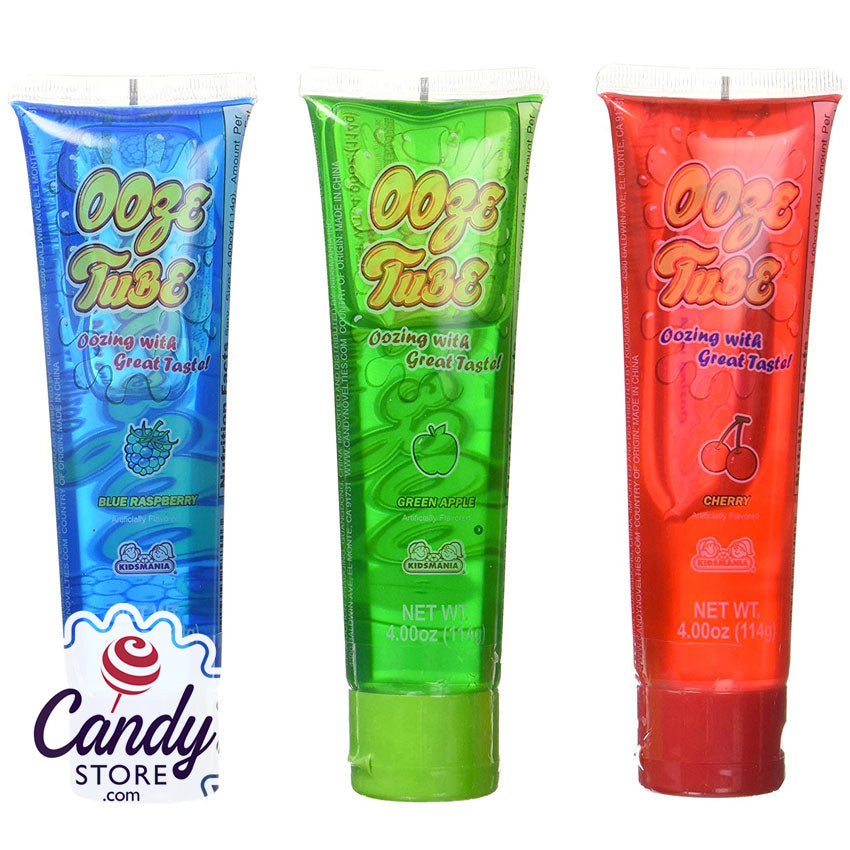 Ooze Tubes Sour Gel Candy 12ct CandyStore Ooze Tubes Sour Gel Candy 12ct CandyStore