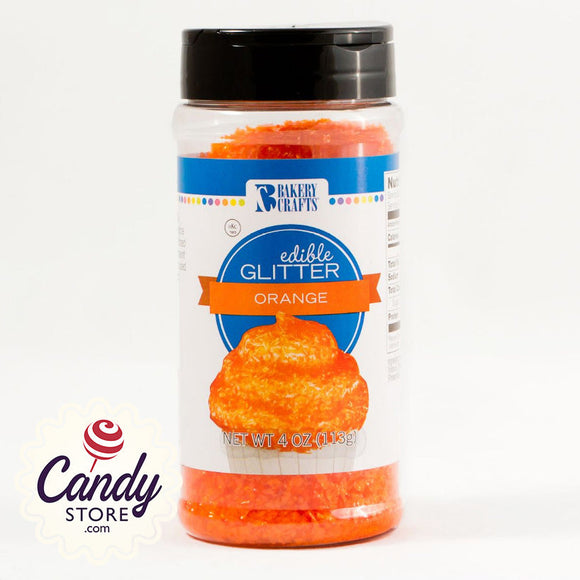 Orange Edible Glitter - 4oz CandyStore.com