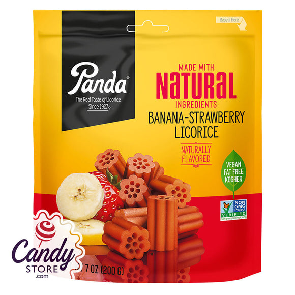 Panda Banana Strawberry Chews Bag 7oz - 6ct CandyStore.com
