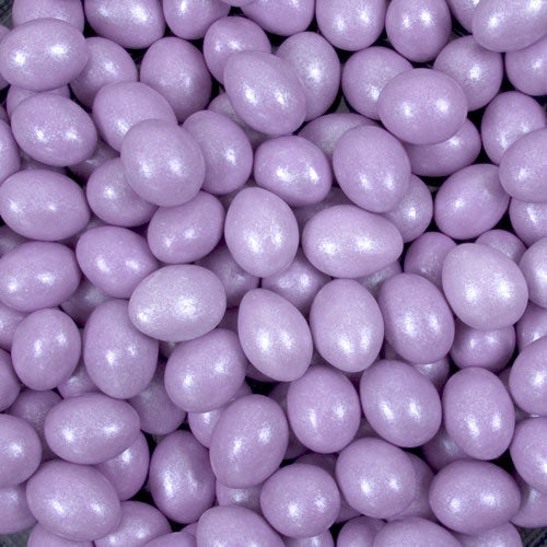 Pastel Purple Sparkle Chocolate Almonds - 5lb CandyStore.com