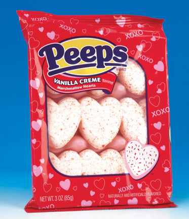 Peeps Vanilla Cream Hearts 9pc CandyStore.com