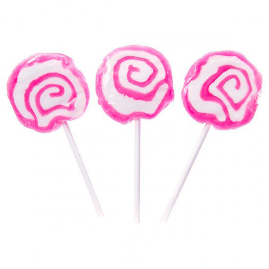 Pink & White Hypno Pops Lollipops - 100ct CandyStore.com