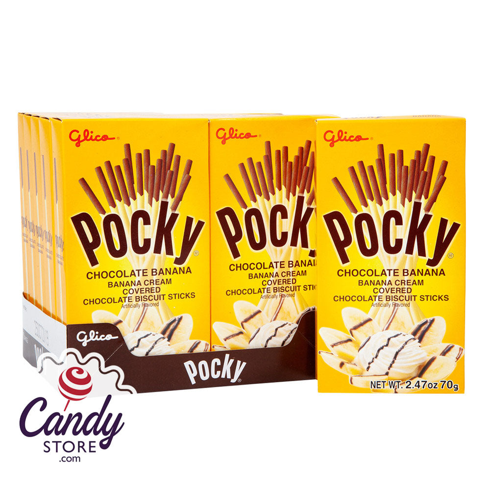 Pocky Chocolate Banana Cookie Sticks 2.47oz 10ct - CandyStore.com