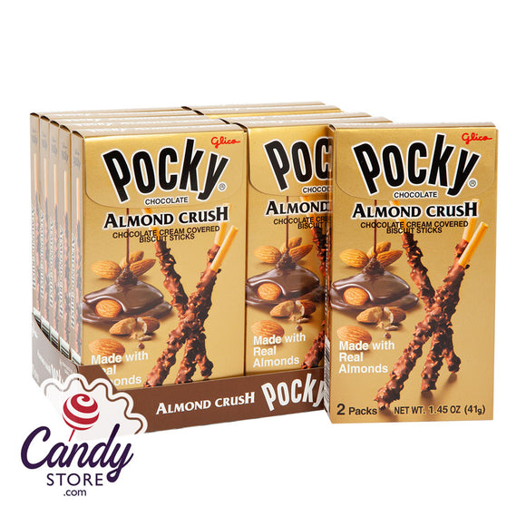 Pocky Sticks Almond Crush Cookie 1.45oz Box - 10ct CandyStore.com