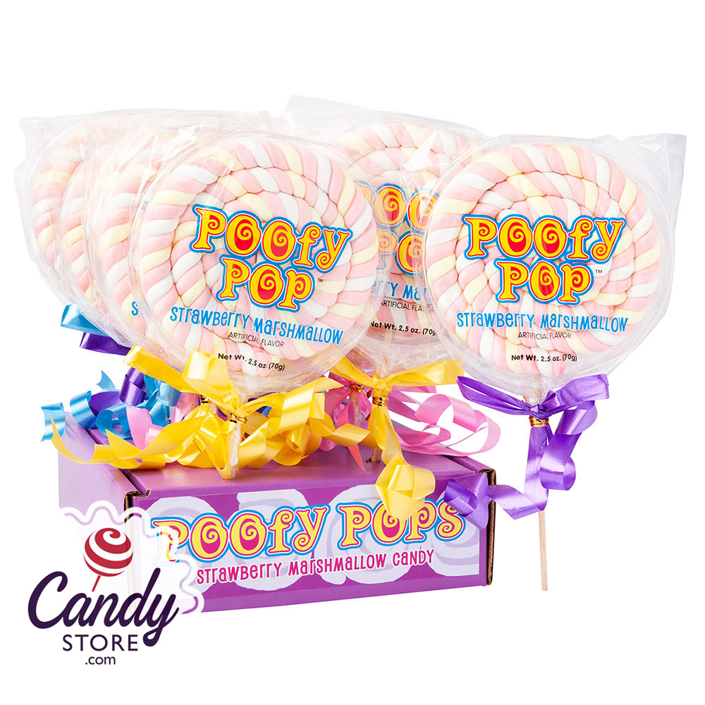 Poofy Pops Marshmallow Lollipops 12ct