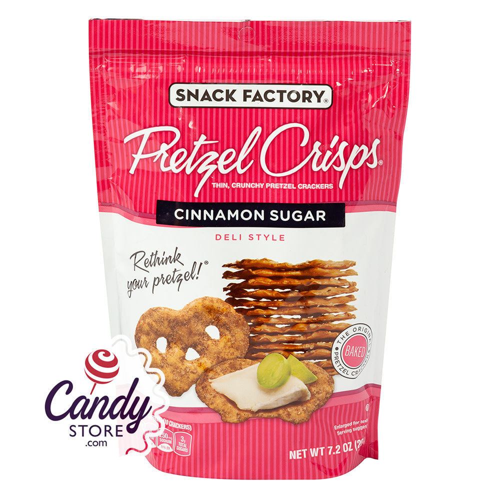 Pretzel Crisps Cinnamon Sugar 7.2oz Pouch 12ct
