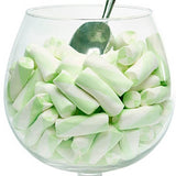 Puffy Poles Green & White Jumbo Marshmallow Twists - 2.2lb CandyStore.com