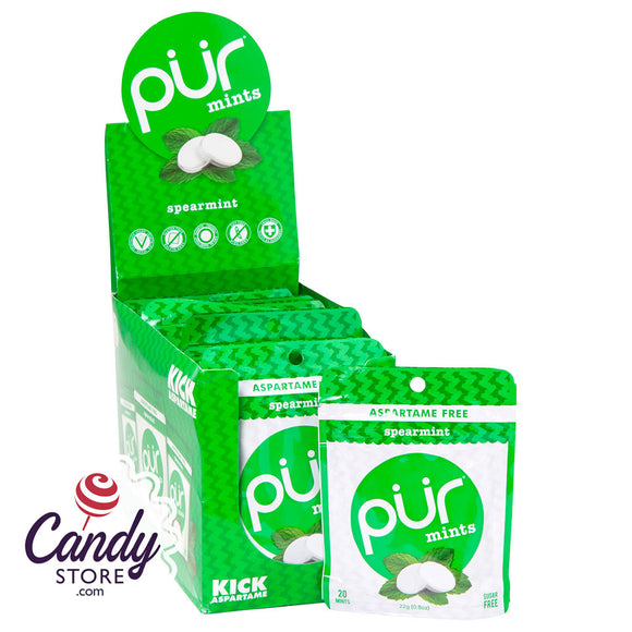 Pur Spearmint Mints 0.78oz Pouch - 12ct CandyStore.com