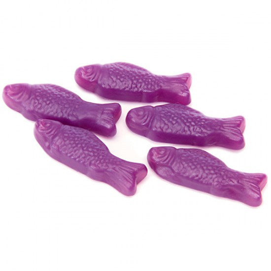 Purple American Gummy Fish - 5lb Grape CandyStore.com