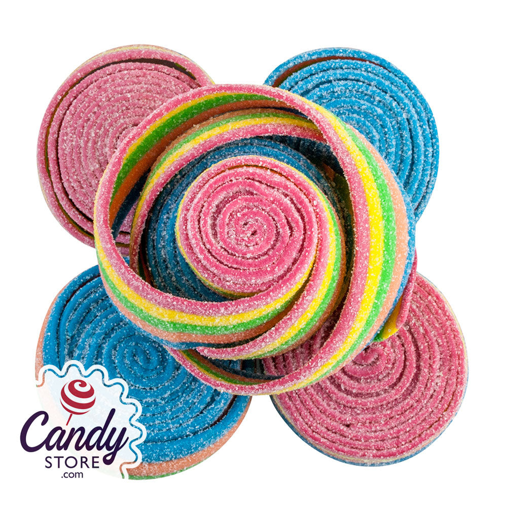 Rainbow Sour Rolled Belts 6.6lb Bulk