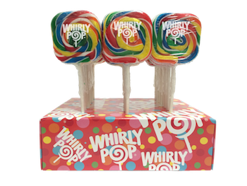Rainbow Square Whirly Pops - 24ct CandyStore.com