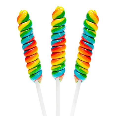 Rainbow Tesla Twist Pops - 48ct CandyStore.com
