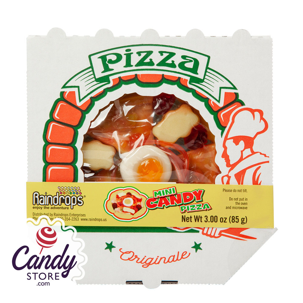 Mini Gummy Pizza Raindrops 18ct - CandyStore.com