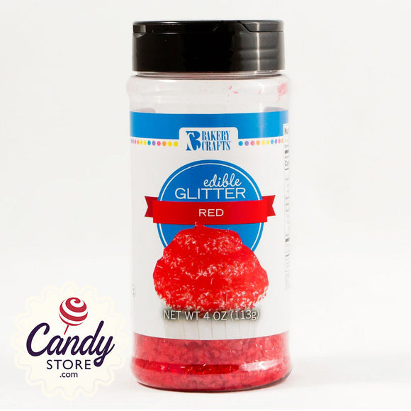 Red Edible Glitter - 4oz CandyStore.com