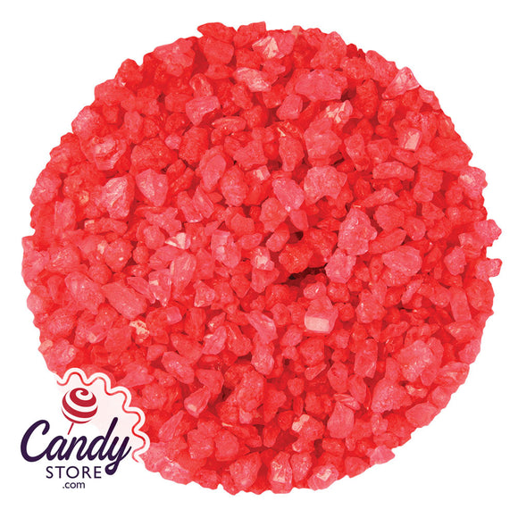 Red Strawberry Rock Candy Crystals Dryden & Palmer - 5lb CandyStore.com