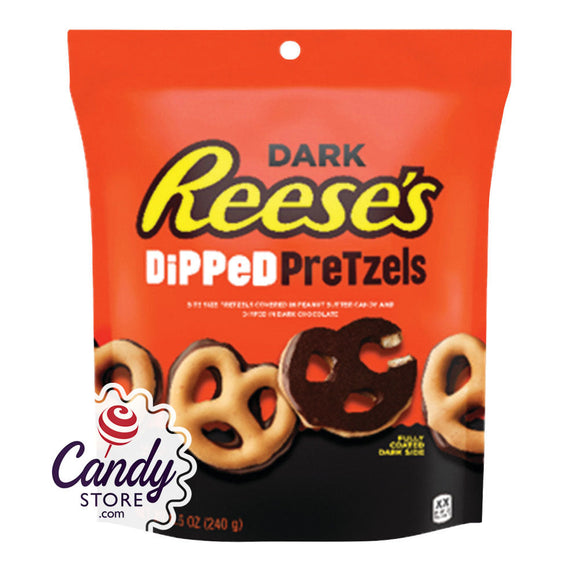 Reese's Dark Chocolate Pretzels 8.5oz Pouch - 6ct CandyStore.com