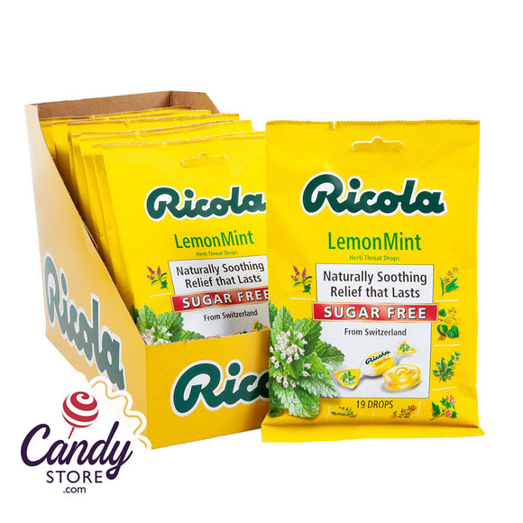 Ricola No Sugar Lemon Mint Bags - 12ct CandyStore.com