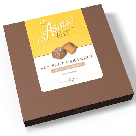 Sea Salt Caramel Milk Chocolates - 7.8oz Box - 10ct CandyStore.com
