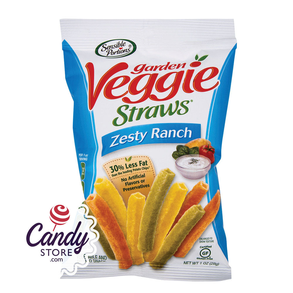 Sensible Portions Ranch Veggie Straws 1oz Bags 24ct