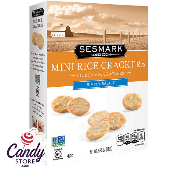 Sesmark Lightly Salted Mini Crackers 5.25oz Box - 6ct CandyStore.com